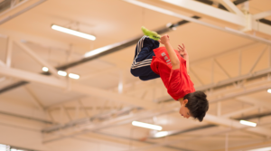 Back Somersault in Leisure Trampoline Class at Kingston Trampoline Academy